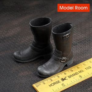 ASTOYS 1/6 Arnold T800 vieilles bottes de Combat soldat chaussures noires modèle solide pour 12 figurines d'action masculines poupées de corps en Stock 240328