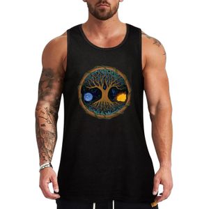 Astral Tree of Life Top Top sans manches Viette Men de vêtements pour hommes