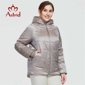 Astrid Automne Hiver Manteau Femme Femmes Coupe-Vent Chaud Parka Plaid Mode Veste Capuche Grandes Tailles Vêtements Féminins 9385 211011