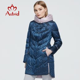 Astrid Jacket Winter Women Coat Casual vrouwelijke parka's vrouwelijke kapjesjagen Solid Oekraïne plus size modestijl ZM5810 201027