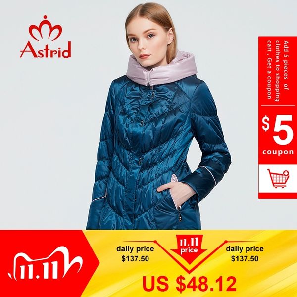 Astrid veste hiver femmes manteau décontracté femme Parkas femme manteaux à capuche solide ukraine plus taille style de mode meilleur ZM-5810 201031