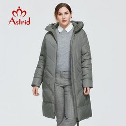 Astrid Winter Dames jas vrouwen lange warme parka modejack met capuchon biodown grote maten vrouwelijke kleding 7042 201027