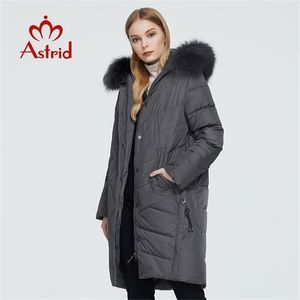 Astrid hiver manteau femme femme longue veste parka chaude avec capuche en fourrure Bio-Down vêtements féminins Design 9172 201214
