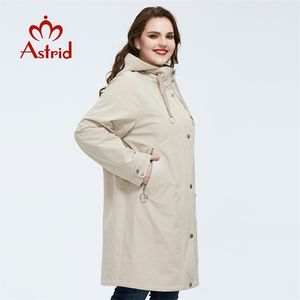 Astrid printemps arrivée trench manteau survêtement de haute qualité plus la taille longue style de mode avec manteau à glissière femmes AS-9337 201127
