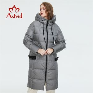 Astrid Winter Arrivée Down Veste Femmes Vêtements en vrac Qualité de qualité avec un manteau d'hiver de style de mode à capuche AR-7038 211216