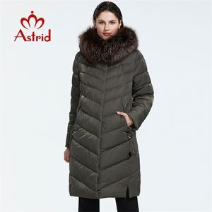 Astrid hiver arrivée doudoune femmes avec un col en fourrure vêtements amples vêtements d'extérieur qualité manteau d'hiver FR-2160 210923