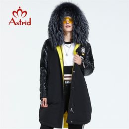 Astrid Winter arrivl femmes doudoune avec fourrure collr fshion style capuche long hiver lit AR-3022 210910