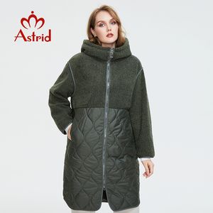 Astrid femmes automne hiver manteau fausse fourrure hauts mode couture doudoune à capuche surdimensionné parkas femmes manteau AM-7542