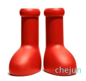 Astro Boy MSCHF Men Women Rain Boots Designers Big Red Boot Dikke Bottom Nonslip Booties Rubber Platform Bootie Mode