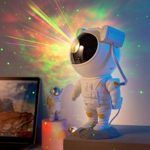 Astronaut Galaxy Christmas Sky Sky Smosphere Tafellamp Decoratief geschenklichtavond voor kinderprojector slaapkamer uxbmm