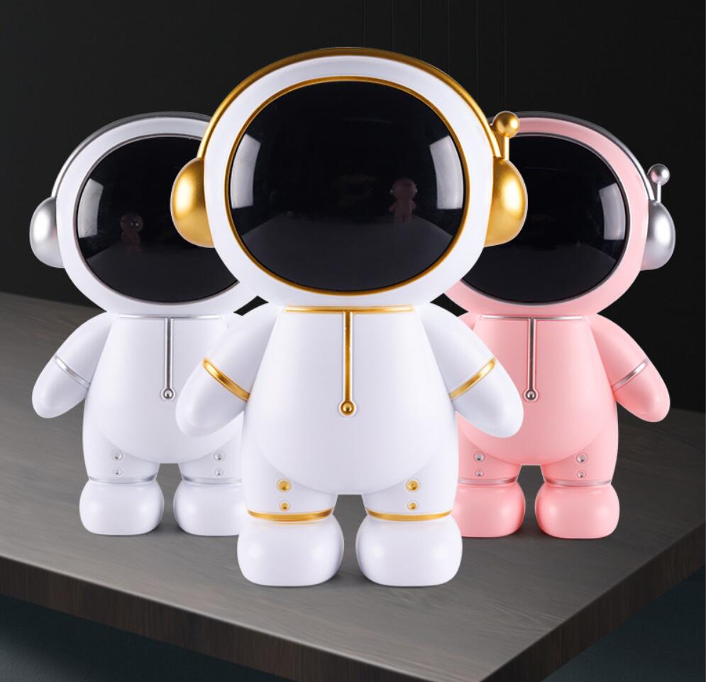 Modello di astronauta Bottiglie salvadanaio creativo decorazione leggera salvadanai regalo giocattolo per bambini