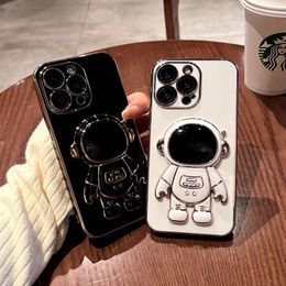 Astronaut-telefoonhoes voor iPhone 14 Pro Max Schokbestendige siliconen standaardhoes