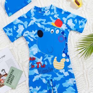 Astronaute Professional Children's Boys's Boys One-Piece Cartoon Swimsuit, Court Manched Beach Sun Protection, Hot Spring H525-24.99