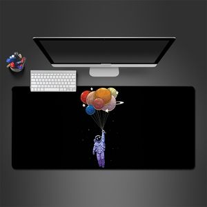 Astronauta Space Black Mouse Pad Deskmat Gamer Keyboard Mousepad Game Office Mouse Mat Computadora Mesa Goma Mause Mats