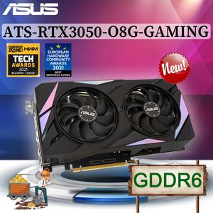 ASUS ATS RTX3050 O8G Gaming Grafische kaarten RTX 3050 Ondersteuning AMD Intel Desktop CPU NIEUW 8GB GDDR6 GPU MOEDERBOUD PLACA DE VDEO