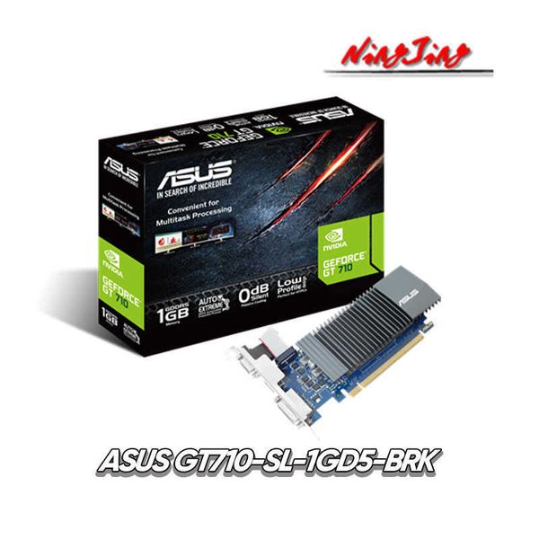 ASUS nouveau GeForce GT710 SL 1GD5 BRK 1G 710 28nm 1GB GDDR5 32 bits cartes vidéo GPU carte graphique ordinateur de bureau CPU carte mère