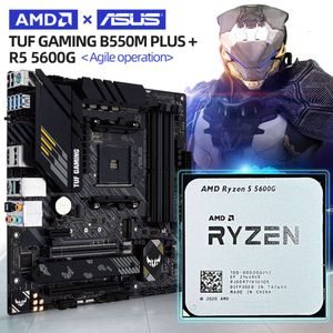 ASUS – nouvelle carte mère TUF GAMING B550M PLUS + processeur AMD Ryzen 5 5600G AM4 3.9GHz, Six cœurs DDR4 micro-atx 128G