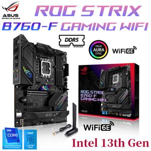 ASUS ROG STRIX B760-F Gaming Wifi Moederbord Ondersteuning Intel Core 13e en 12e Gen CPU DDR5 128G 7800MHz PCIE 5.0 Placa Me Nieuw