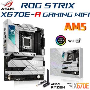 ASUS ROG STRIX X670E-A gaming WiFi 6e moederbord AM5 DDR5 128GB PCIe 5.0 M.2 Ondersteuning AMD X670 LGA 1718 RYZEN 7000 Placa Me Nieuw