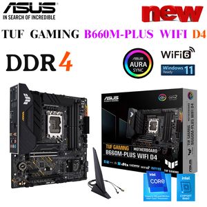 ASUS TUF Gaming B660M-plus WiFi D4 LGA 1700 Moederbordondersteuning Intel Core 13e en 12e Gen CPU DDR4 128GB PCI-E 5.0 Placa Me