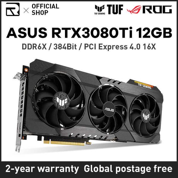 ASUS TUF RTX3080TI 12 Go ROG Strix geforce rtx 3080ti 12g Nvidia carte graphique 384bit DDR6X carte graphique