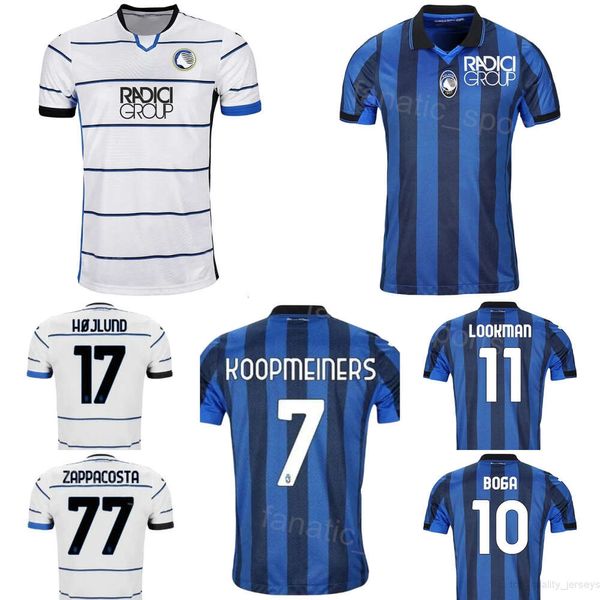 Atalanta Soccer 77 Davide Zappacosta Jerseys 2023 24 Club 11 Ademola Lookman 22 Matteo Ruggeri 1 Juan Musso 19 Berat Djimsiti 7 Teun Koopmeiners Kits de camiseta de fútbol