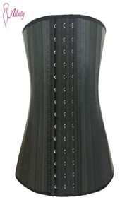 Atbuty 25 taille trainer korset met stalen balein Latex taille cincher workout shapewear 3 rijen haken body shaper afslankondergoed 201212361811