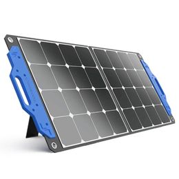 ATEM POWER 100W Panel solar monocristalino Compatible con generadores Estación de energía para RV Camping al aire libre