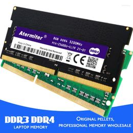 Atermiter DDR3 DDR4 PC3 PC4 16GB 8GB 4GB portátil Ram 1066 1333MHz 1600 2400 2666 2133 DDR3L Sodimm memoria para portátil