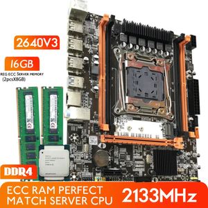 Atermiter ddr4 d4 moederbord set met xeon e5 2640 v3 LGA2011-3 cpu 2 stuks x 8gb = 16gb 2133mz ram geheugen ddr4 reg ecc 240314