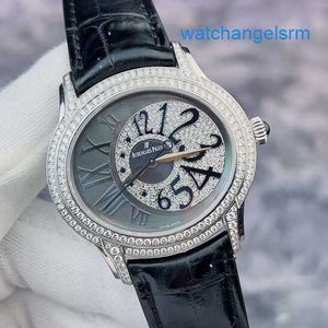 Athleisure AP Wrist Watch Millennium Series Womens Watch 77303BC BEIMU PLAQUE ORIGINAL DIAMAND 18K PLATINUM AUTOMATIQUE MÉCANIQUE 39 mm