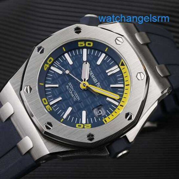 Athleisure AP Wrist Watch Royal Oak Offshore Series Automatic Mechanical Diving Imperproping Steel Caoutchy Rubber Band Date Afficher Watch Mens Watch Set 15710ST