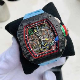 Athleisure RM Wrist Watch Carbon Fiber Multi-Fonctional Timing RM65-01 NTPT MENS Watch Shaker