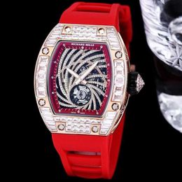 Athleisure RM Wrist Watch RM51-02 Nouvelle broche diamant à vol de moule Couple mécanique montre pour les hommes et les femmes