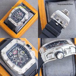 Athleisure Watch RM-polshorloge Montre automatische horlogeband Rubberen band geïmporteerd voor RM011 Swiss