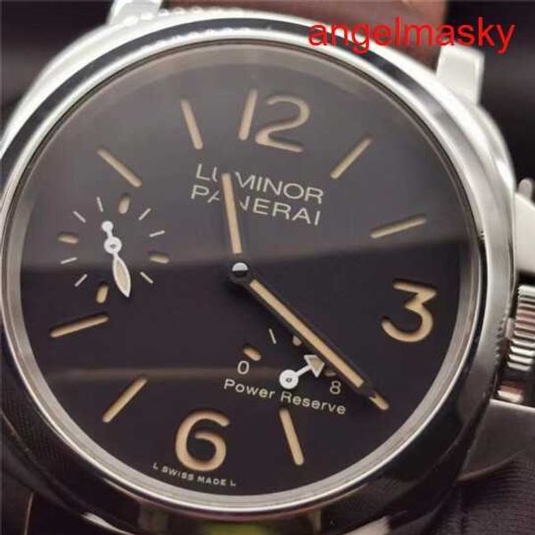 Athleisure Wrist Watch Panerai Luminor Series Pam00795 Wristwatch avec un manuel de montre pour hommes de calibre 44 Horloge de chaîne de huit jours