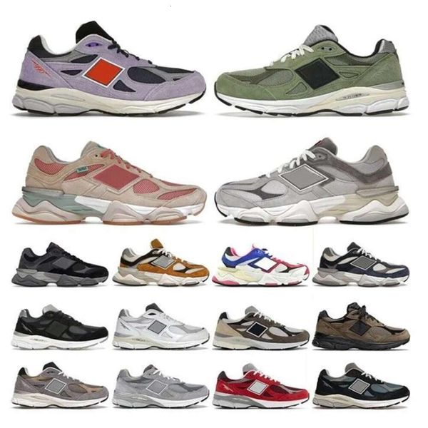 Athlétique 9060 OG Chaussures de course 990 V3 MENS FEMMES FEMMES RAIS CLAIMENT GRY SAL SALT BRIQUES BODEGA AGE OF DISCOUVER