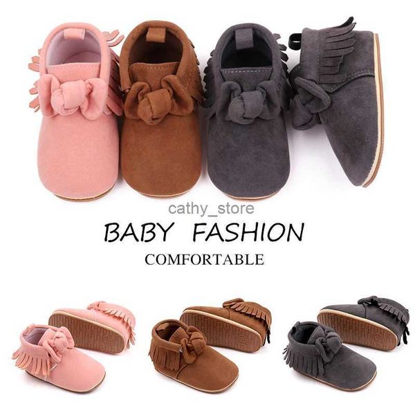 Athletic al aire libre para bebés, botines, zapatillas de niña, algodón suave, estilo británico, anti-slip cálido 0-6-12 meses otoño e invierno 2023 nueva niña fashionl231221