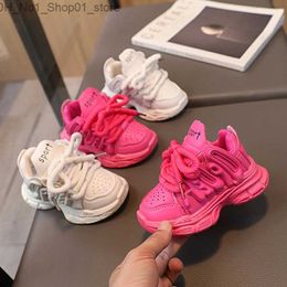 Athletic Outdoor Baby Shoes Kids Kids Casual Sneakers Running Sports Shoes Sports 2024 Printemps Automne Toddlers Boys Girls Fashion Fashion Sneakers Soft For Children Q231222