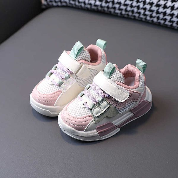 Chaussures d'athlétisme en plein air pour bébés, pour garçons et filles, baskets respirantes en maille pour petits enfants, baskets décontractées antidérapantes, chaussures de Sport pour enfants