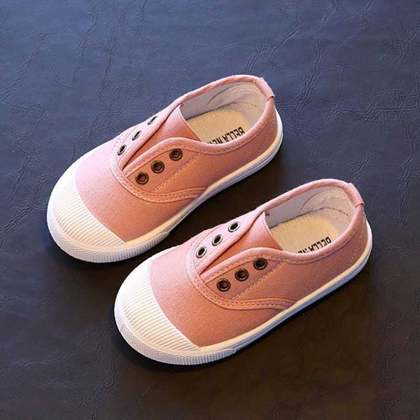 Athlétique En Plein Air Bobora Printemps Été Enfants Chaussures Pour Garçons Filles Semelle Bonbon Couleur Enfants Casual Toile Baskets Doux Chaussures De Mode W0329