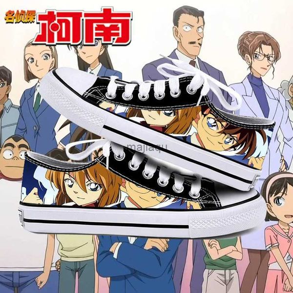 Athlétique extérieur cas fermé Anime dessin animé étudiants haute aide cosplay cos détective Conan chaussures toile mode chaussures décontracté confortable hommes femme