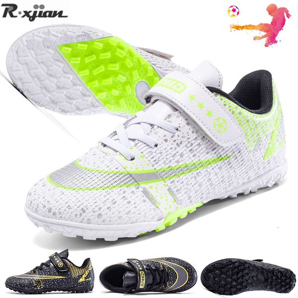 Athletic Outdoor Children Soccer Chaussures Boys Filles Filles Étudiants non glissières Ablint Training Football Shoe Kids Artificial Turf Tfag Trainers Sneakers 230816