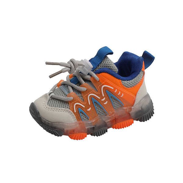 Athlétique extérieur COZULMA enfants LED chaussures de sport rougeoyantes pour garçons Air Mesh éclairer baskets filles chaussures décontractées enfants chaussures de course lumineuses