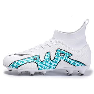 Atletische Outdoor Hoge Top Heren Voetbalschoenen FG/TF Antislip Voetbalschoenen Kinderen Gras Training Enkellaarzen Voetbal Sneakers Hoge Kwaliteit Laarzen 231023