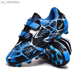 Atletische Outdoor Hot Sale Blue Printing voetbalschoenen Kids jongens meisjes goedkope schoenplaten