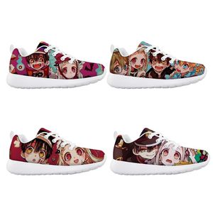 Athletic Outdoor Jibaku Shounen Hanako Kun Cartoon 3D Print Kinderschoenen Sport Sneakers jongens meisje Casual Flats Bread Lace-Up Sho