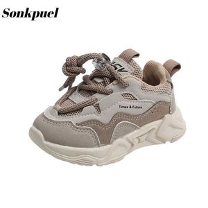 Athletic Outdoor Kids Sport Shoes Fashion Mesh Breathable Boys Sneakers Spring Autumn Children Girls Outdoor Running Shoes P230404