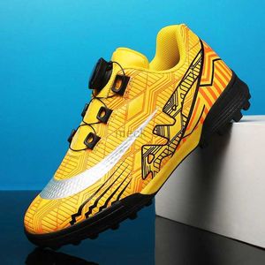 Athletic Outdoor Kids Unisexe Football Chaussures Soccer Shoes Cleats Not Slip Training Chores Cleats Outdoor Sport Grass de haute qualité TF TRAPE