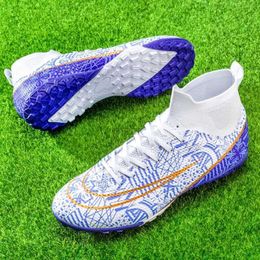 Athletic Outdoor Men Boots Football Boots Long Spike Kids Grass TF / FG Training Soccer Chaussures Professional Society Sneakers Outdoor Sports Football Chaussures 240407